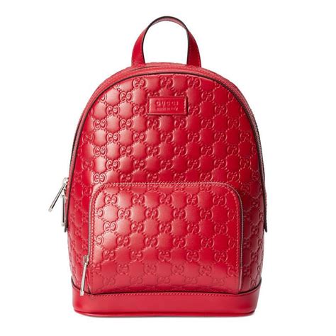 gucci red backpack|gucci leather backpack purse.